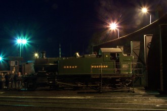 Przyjazd angielskiego parowozu 5521 do Wolsztyna