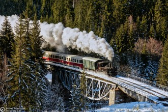 Zima na kolei izerskiej