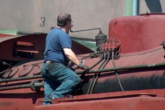 Próbna jazda TKt48-188 w Pile - 30.07.2004