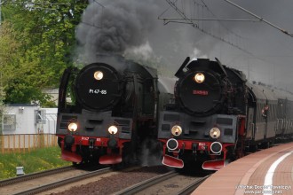 Pociągi do Nowego Tomyśla i wyścig parowozów